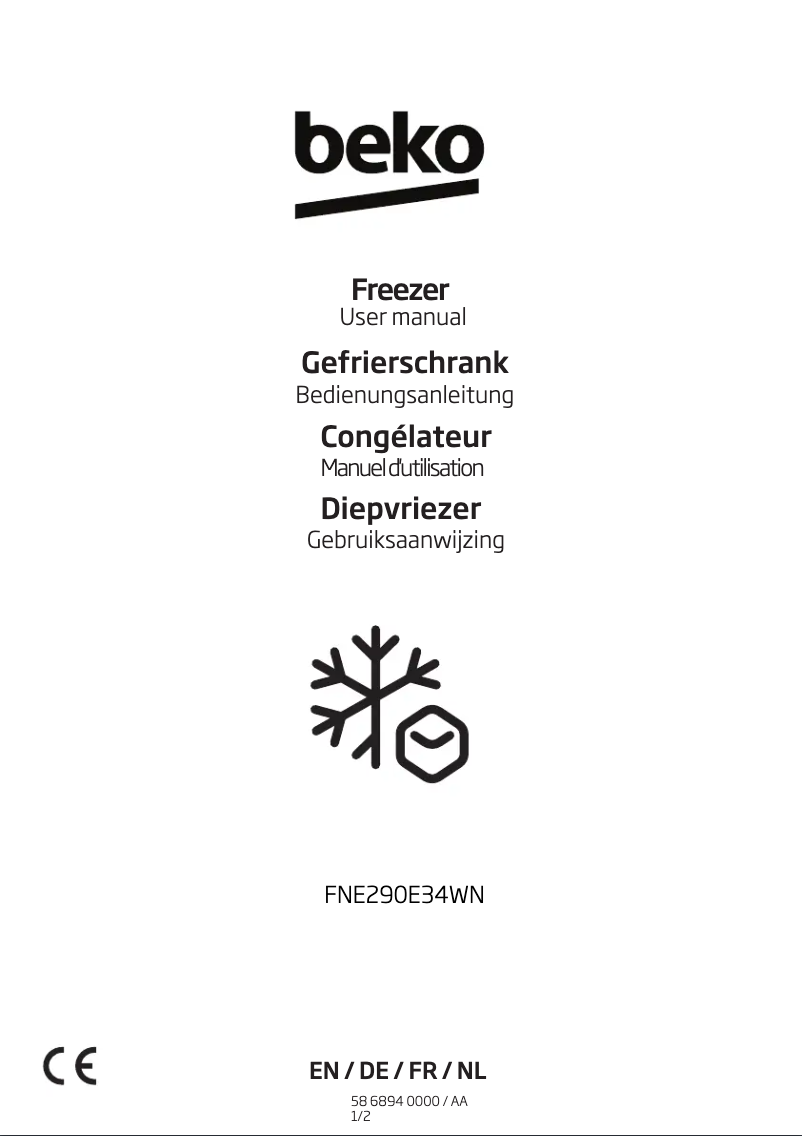 Image de la première page du manuel de l'appareil FNE290E34WN