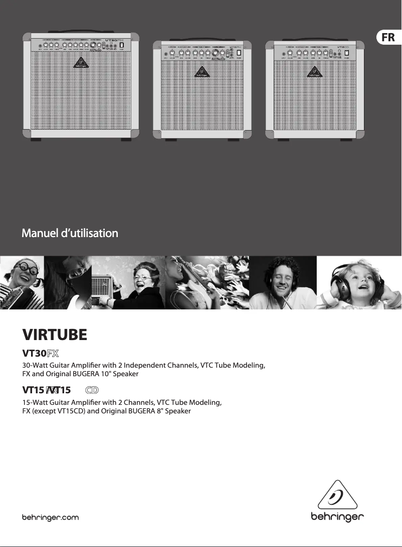 Page n°1 - Manuel utilisateur Behringer Virtube VT15FX