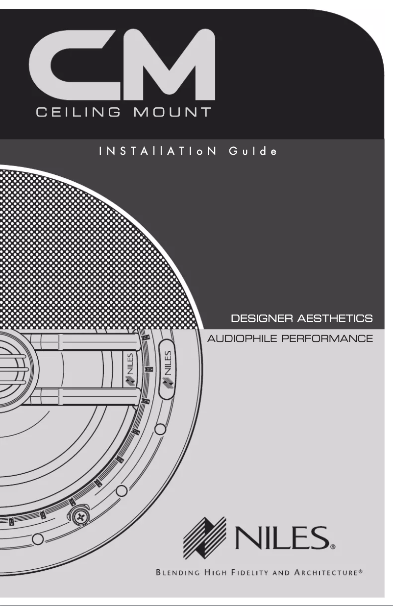 Page 1 de la notice Manuel utilisateur Niles CM7FX