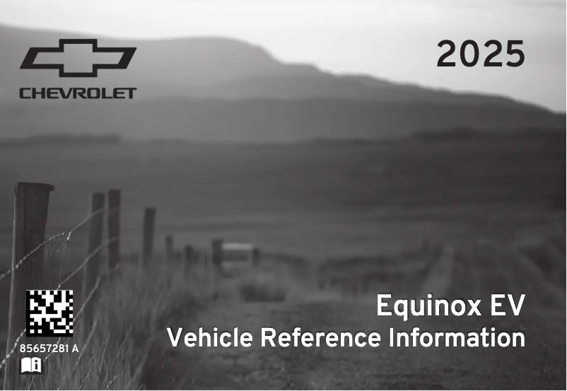 Page 1 de la notice Manuel utilisateur Chevrolet Equinox EV (2025)