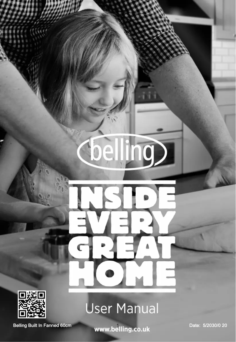 Page 1 de la notice Manuel utilisateur Belling BI602FPCT