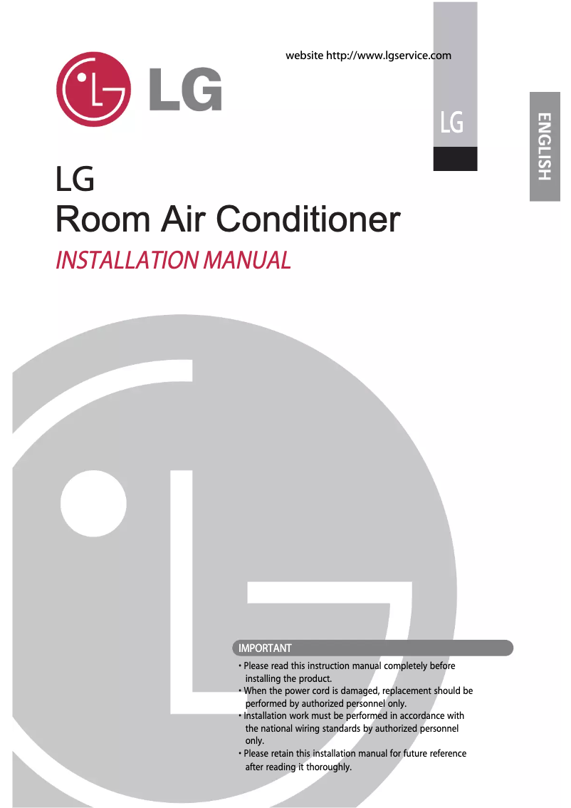 Page n°1 - Manuel utilisateur LG LSNC2BW1AF1
