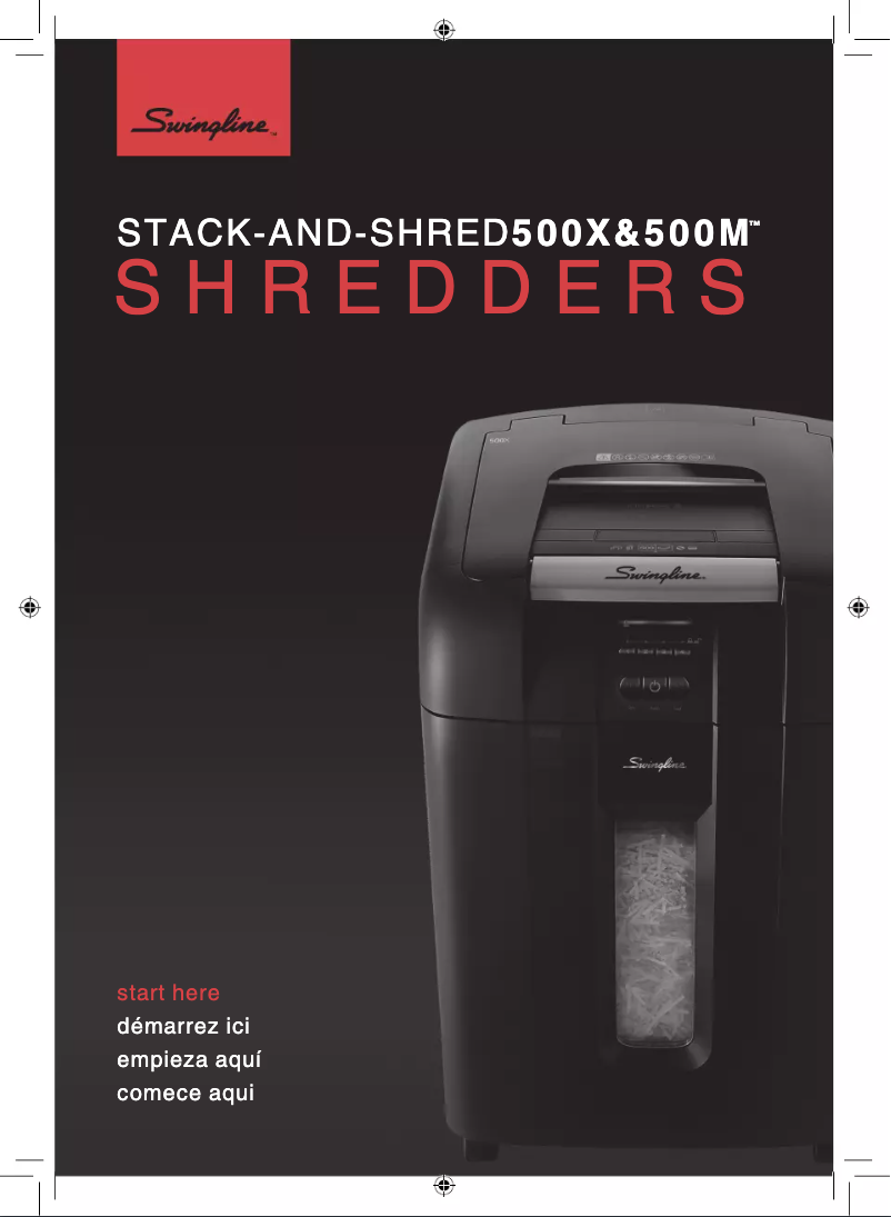 Page n°1 - Manuel utilisateur Swingline Stack-and-Shred 500X