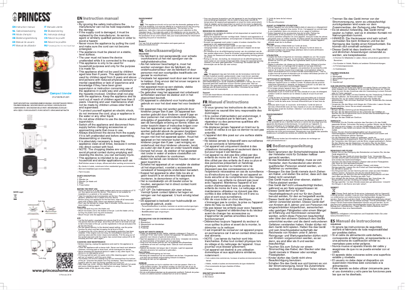 Page 1 de la notice Manuel utilisateur Princess 212078