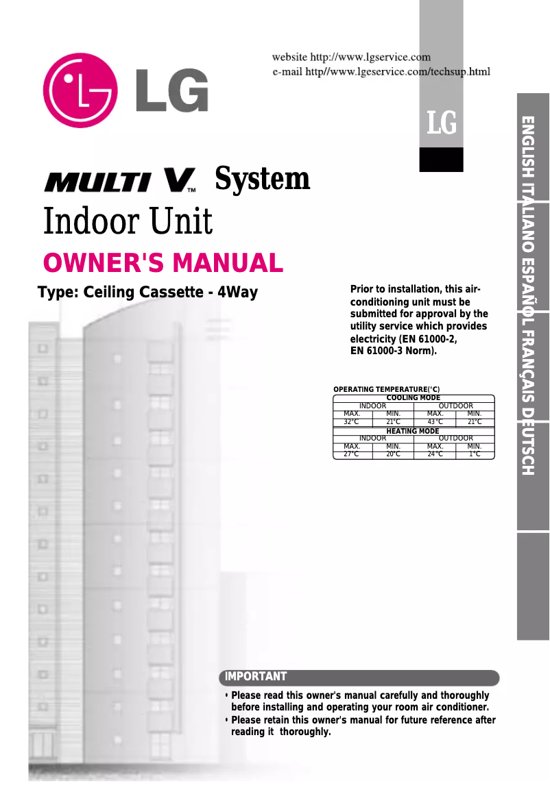 Página 1 del manual Manual de usuario LG ARNU07GTEC1