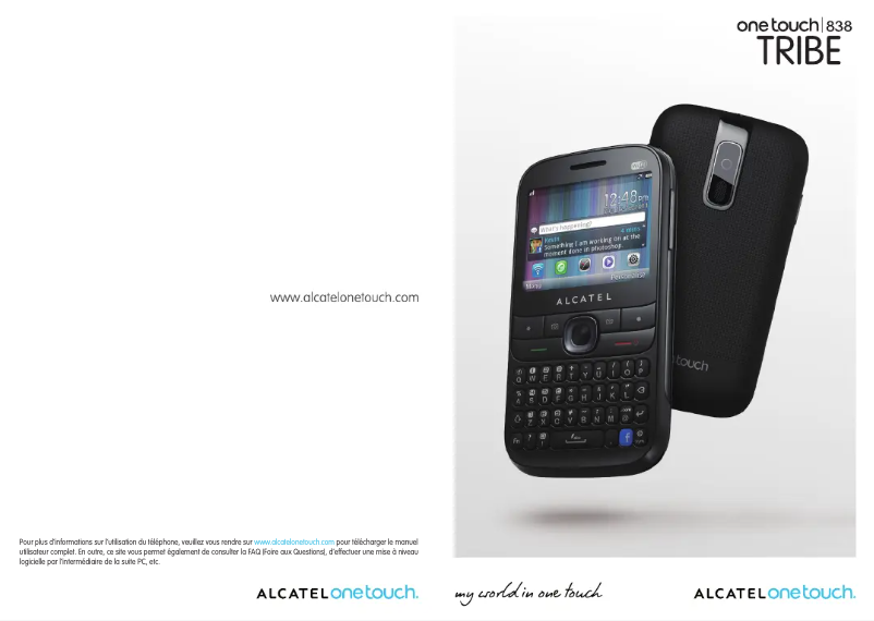 Page n°1 - Manuel utilisateur Alcatel One Touch 838 Tribe