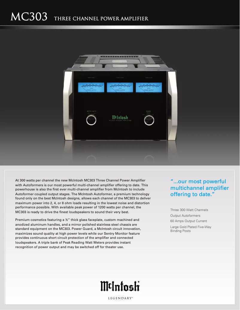 Image de la première page du manuel de l'appareil MC303