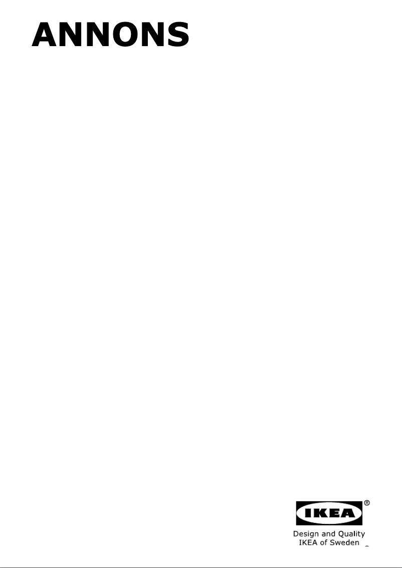 Image de la première page du manuel de l'appareil ANNONS