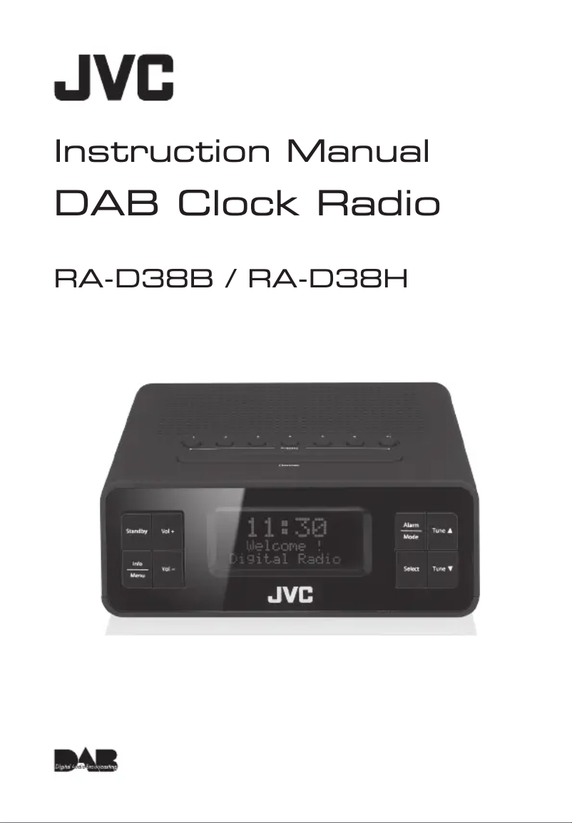 Image de la première page du manuel de l'appareil RA-D38B