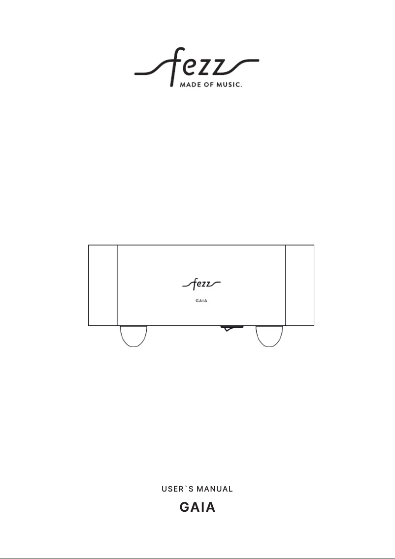 Page 1 de la notice Manuel utilisateur Fezz Gaia
