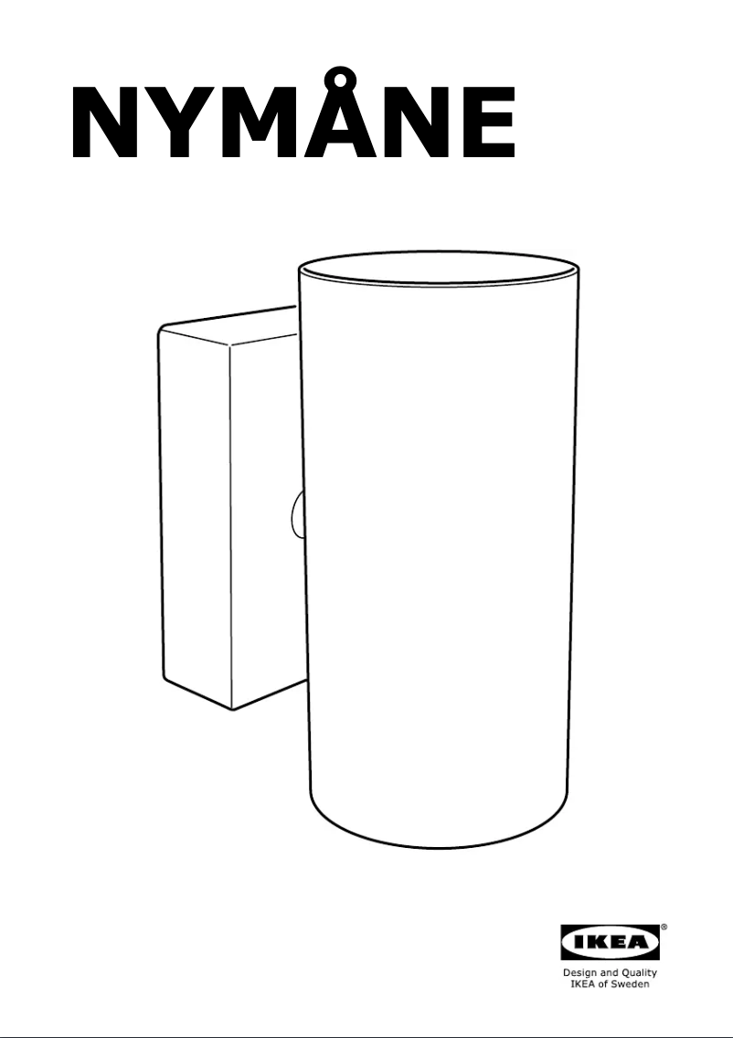 Image de la première page du manuel de l'appareil NYMANE