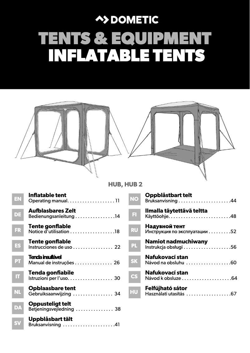 Image de la première page du manuel de l'appareil HUB 2
