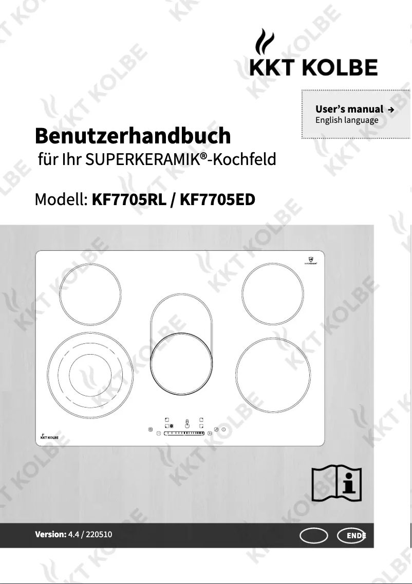 Page n°1 - Manuel utilisateur KKT Kolbe KF7705RL