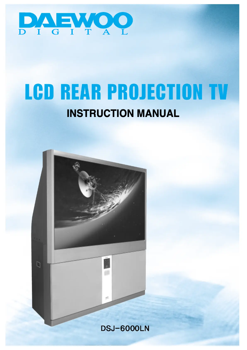 Page n°1 - Manuel utilisateur Daewoo DSJ-6000LN