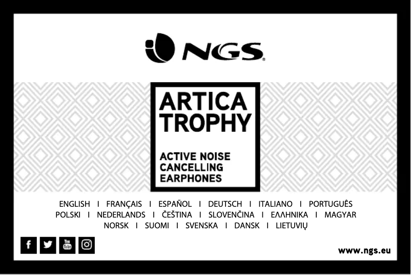 Page 1 de la notice Manuel utilisateur NGS Artica Trophy