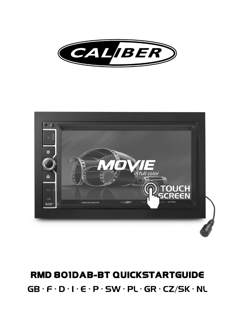 Image de la première page du manuel de l'appareil RMD801DAB-BT