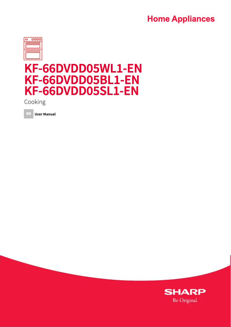Page 1 de la notice Manuel utilisateur Sharp KF- 66DVDD05WL1-EN
