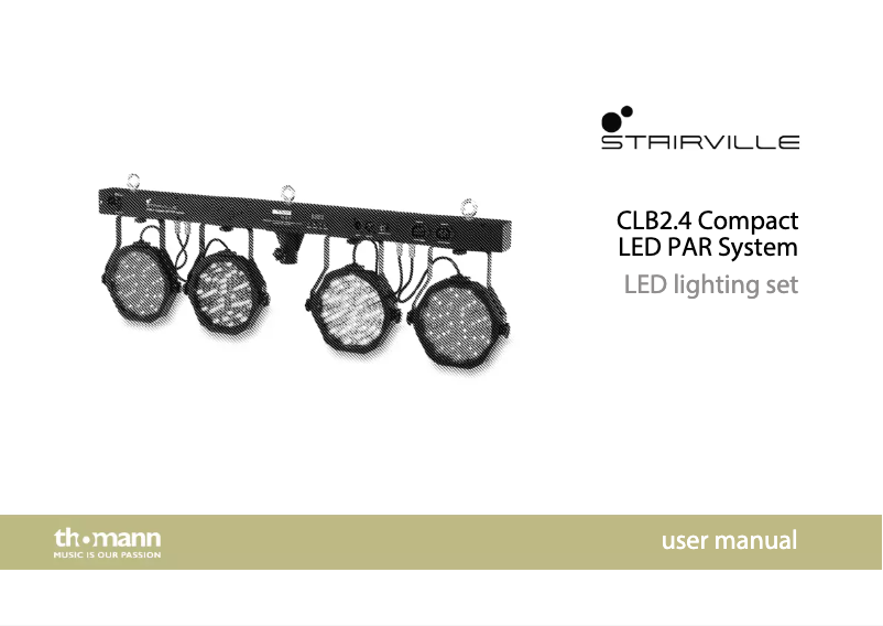 Imagen de la primera página del manual del dispositivo LED Par System CLB2.4 Compact