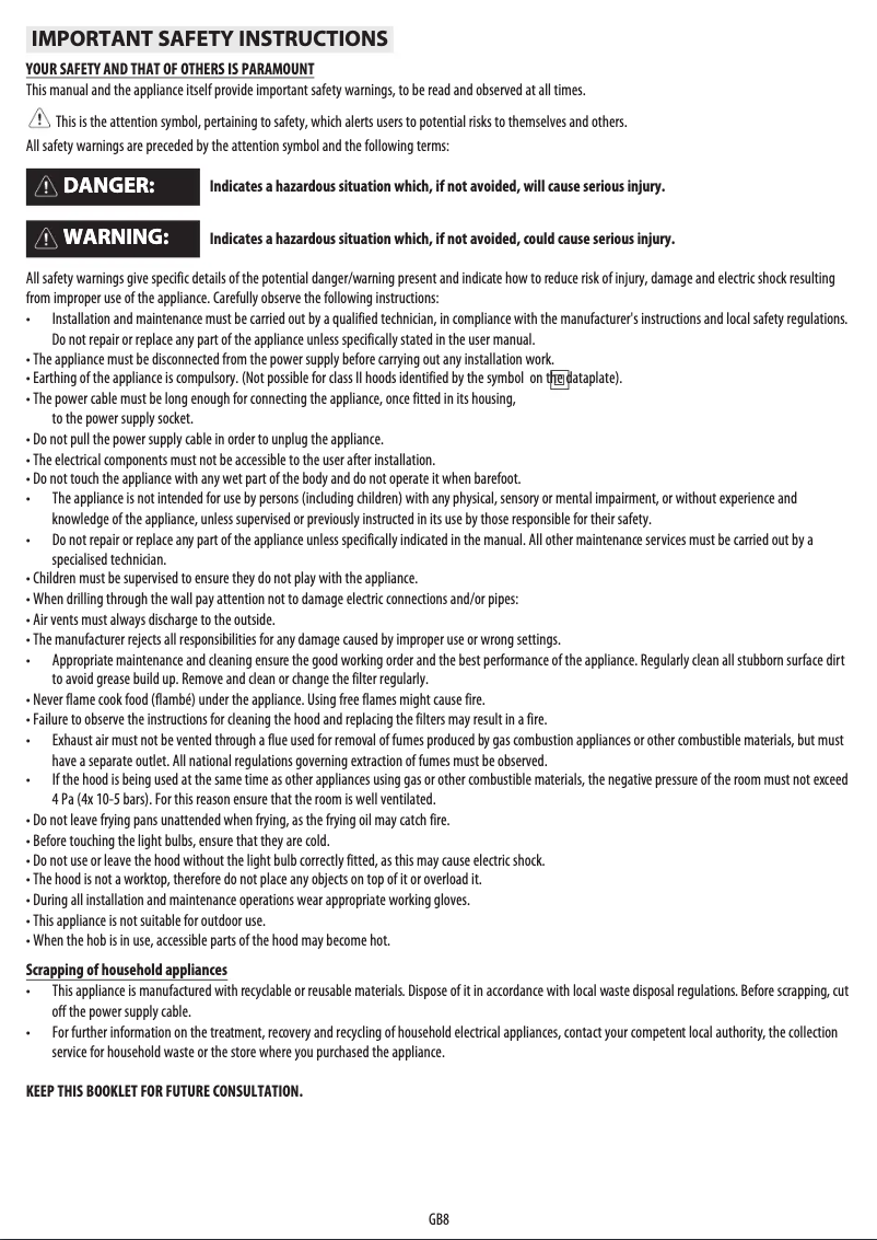 Page 1 de la notice Manuel utilisateur Whirlpool AKR 457 AL