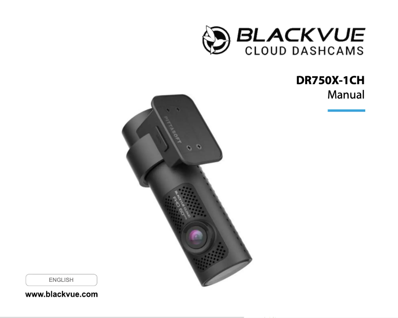 Page n°1 - Manuel utilisateur BlackVue DR750X-1CH