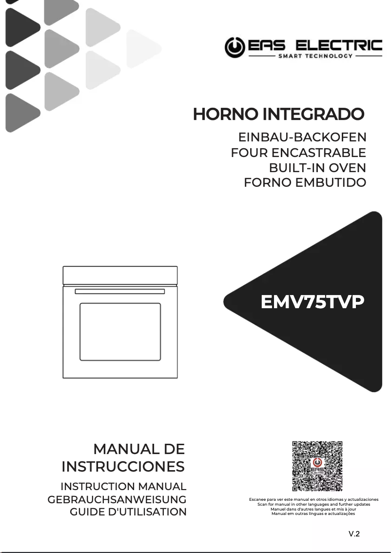 Page n°1 - Manuel utilisateur EAS Electric EMV75TVP