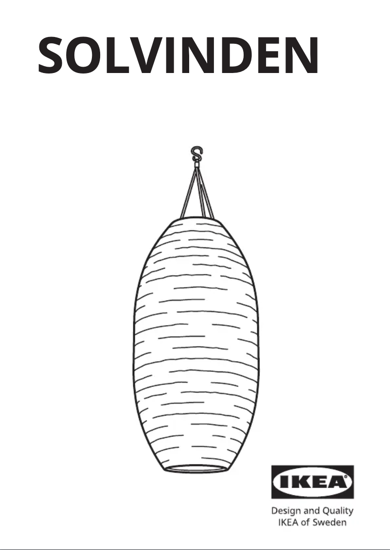 Image de la première page du manuel de l'appareil SOLVINDEN 405.144.94