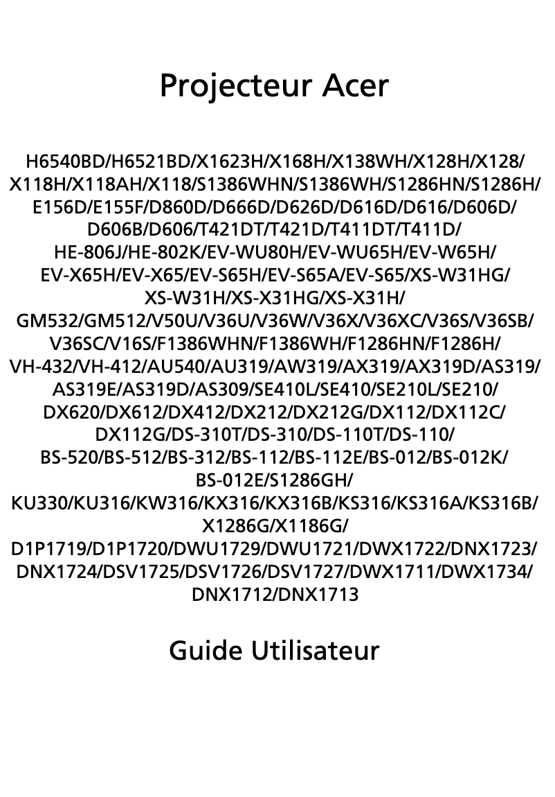 Image de la première page du manuel de l'appareil X128H