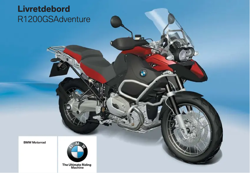 Image de la première page du manuel de l'appareil R 1200 GS Adventure (2007)