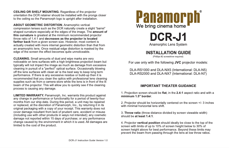 Image de la première page du manuel de l'appareil DCR-J1