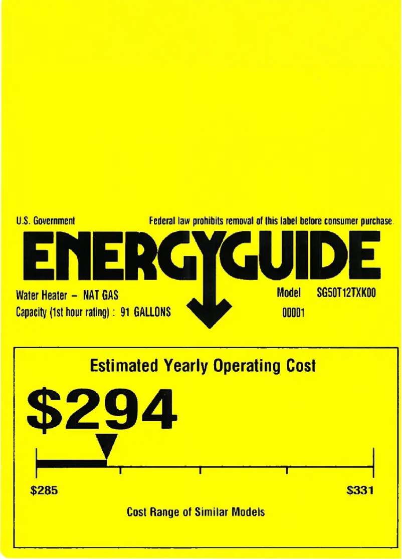 Page 1 de la notice Manuel utilisateur GE SG50T12TXK