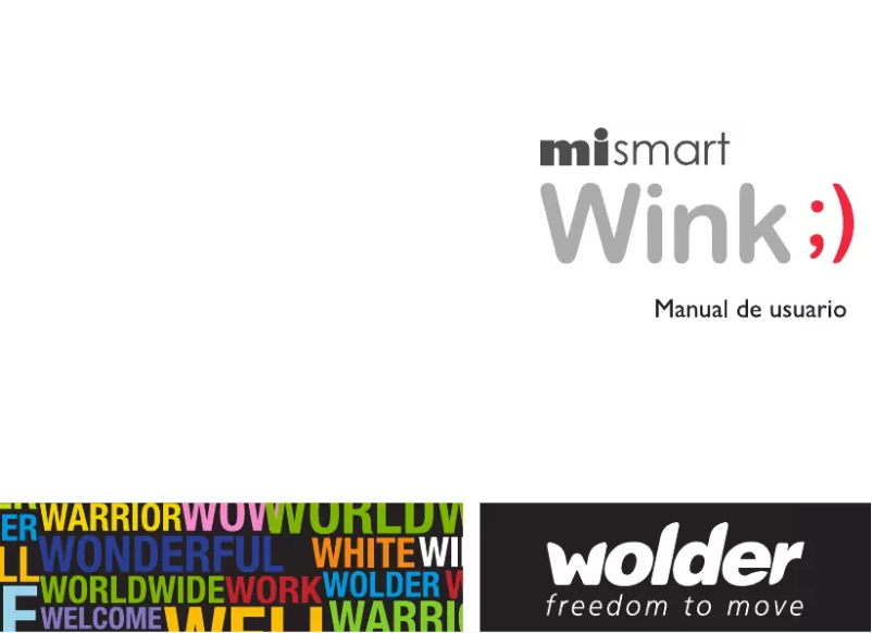 Page 1 de la notice Manuel utilisateur Wolder Mismart Wink