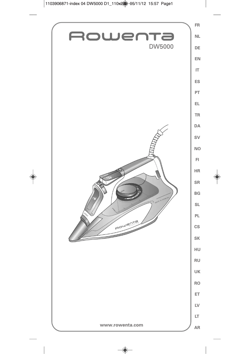Image de la première page du manuel de l'appareil Focus DW5055