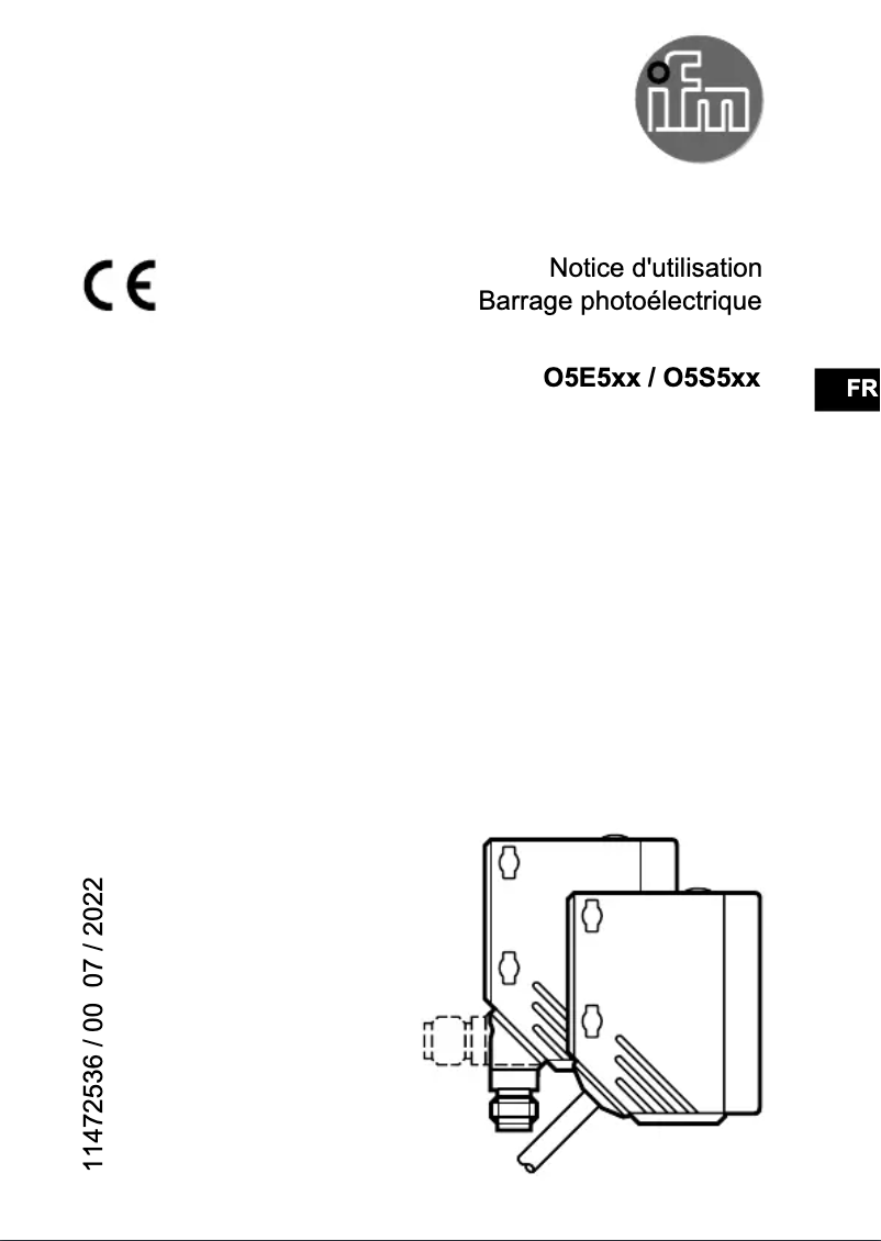 Page n°1 - Manuel utilisateur IFM O5E503