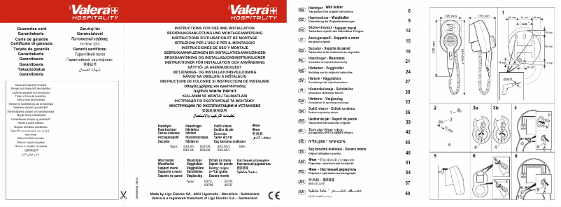 Page 1 de la notice Manuel utilisateur Valera Premium 1600 Shaver