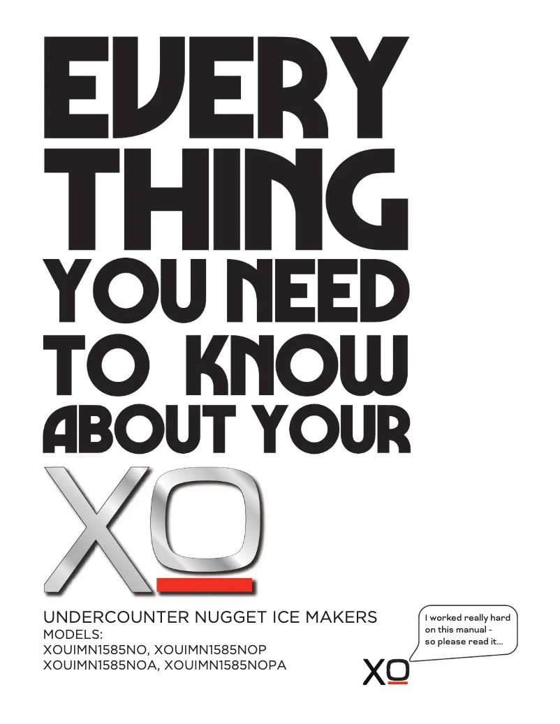 Page n°1 - Manuel utilisateur XO XOUIM1585NOASS