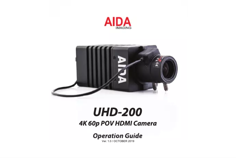 Page n°1 - Manuel utilisateur Aida UHD-200