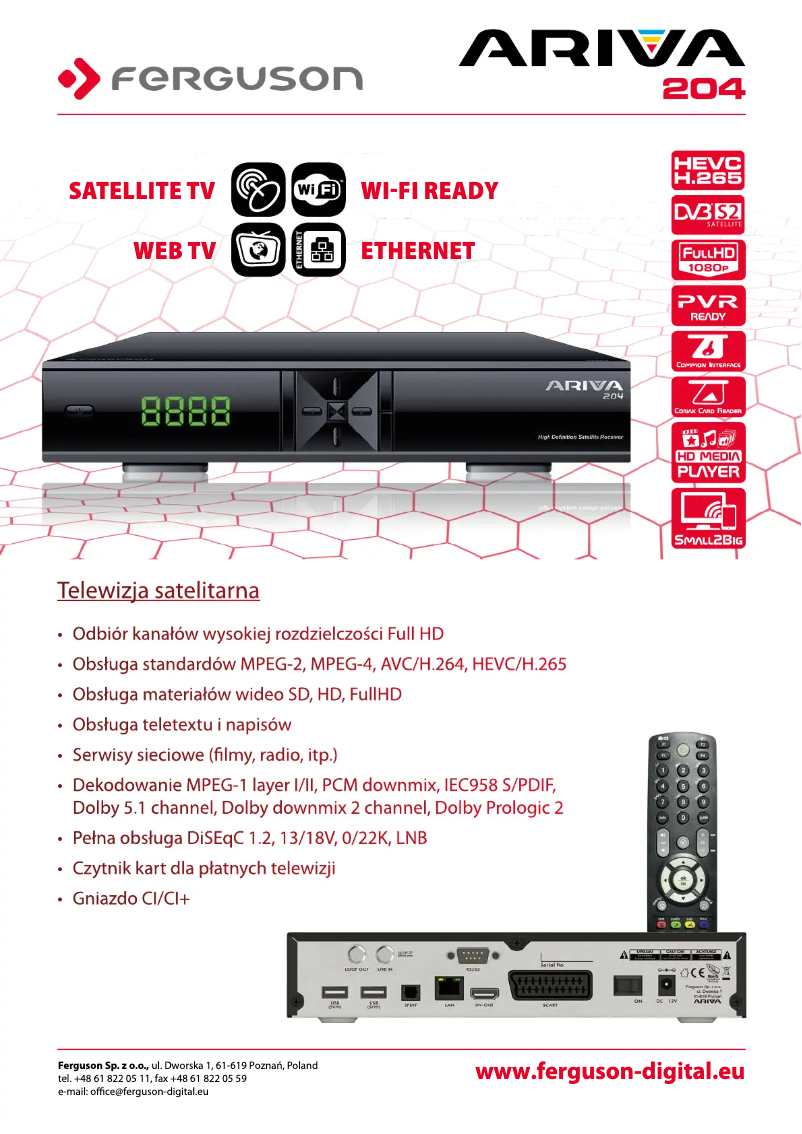 Image de la première page du manuel de l'appareil Ariva 204