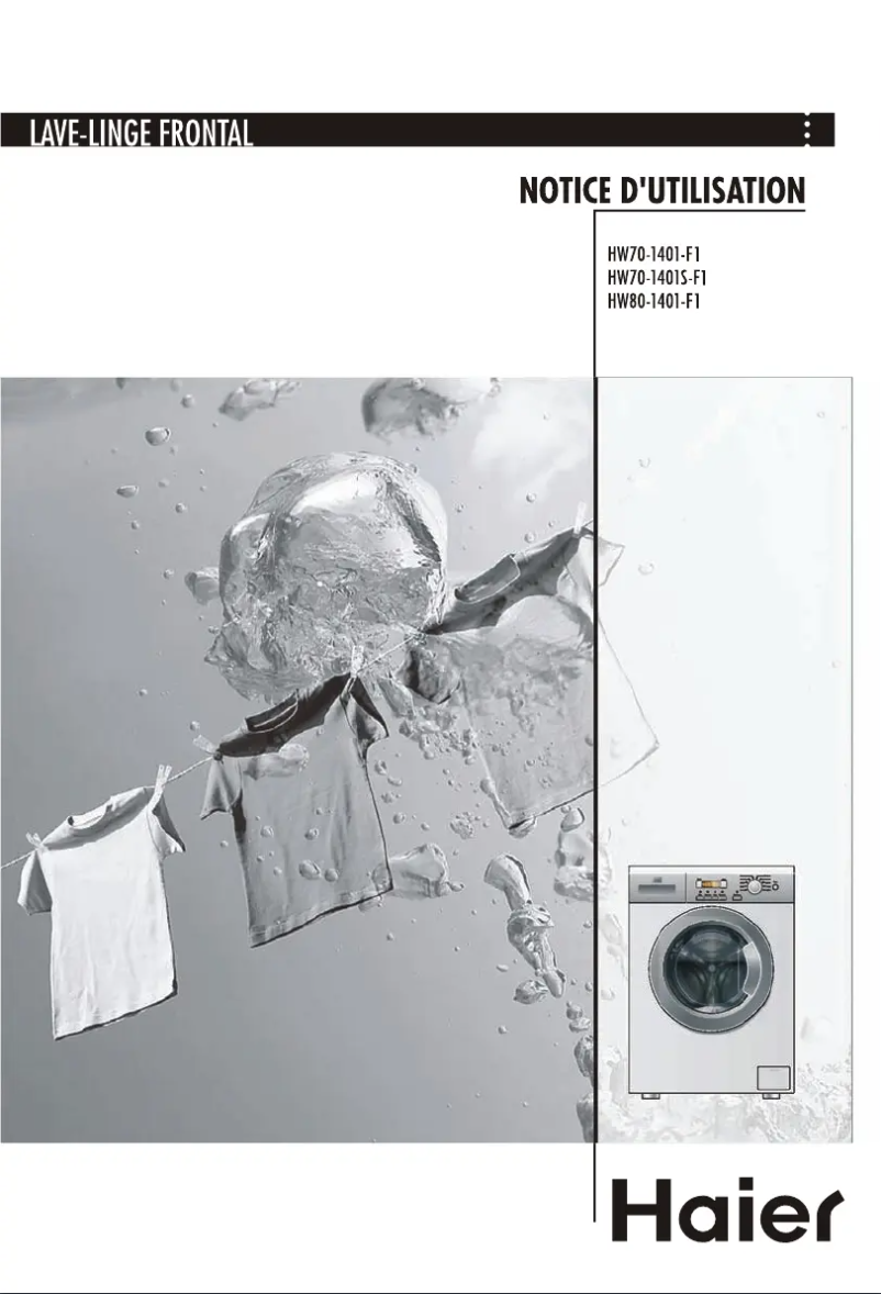 Page 1 de la notice Manuel utilisateur Haier HW70-1401-F1