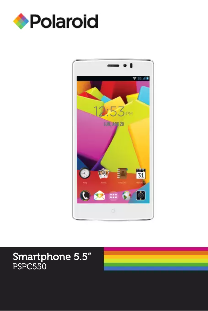 Page 1 de la notice Manuel utilisateur Polaroid PSPC550