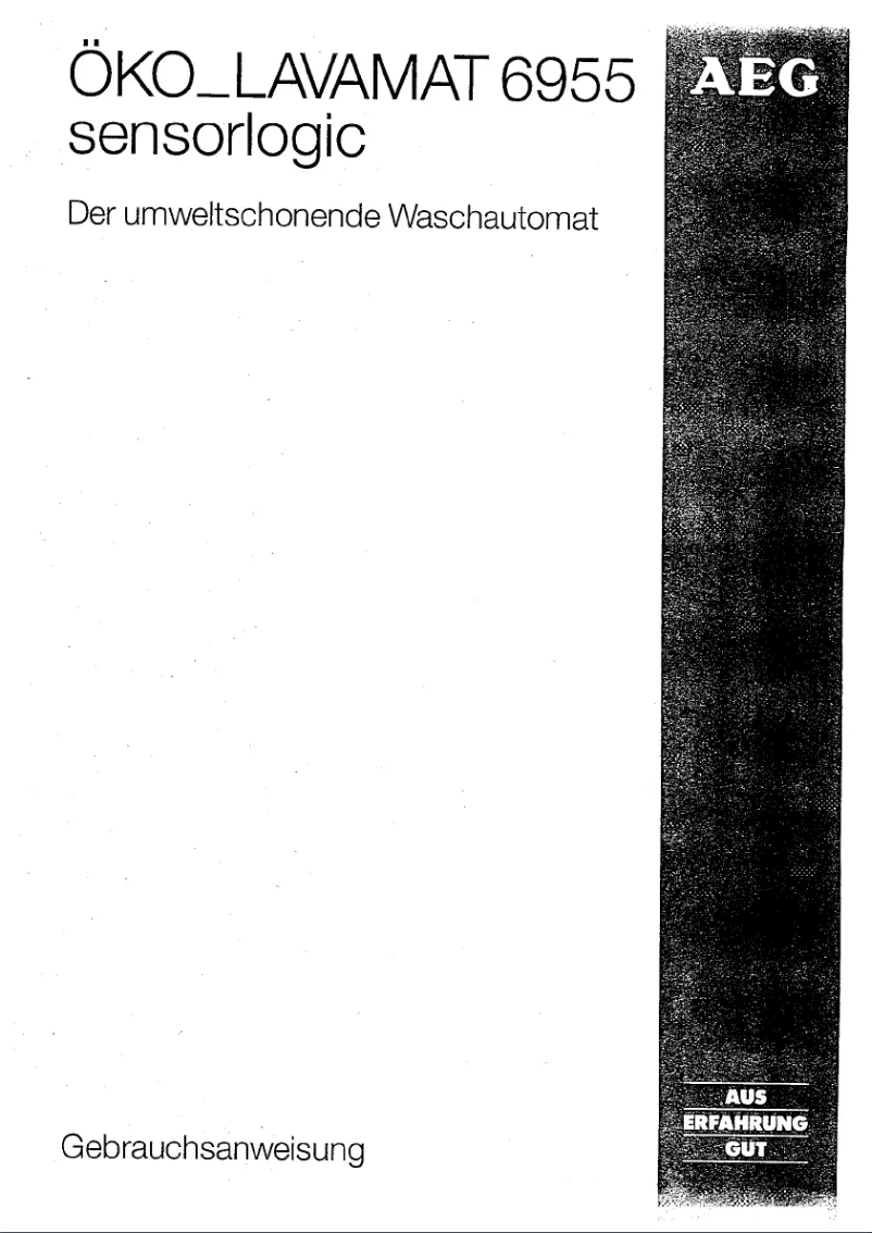 Image de la première page du manuel de l'appareil Lavamat 6955