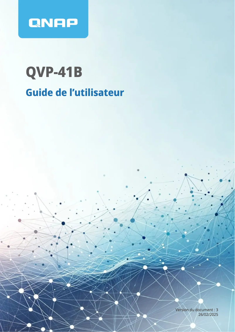Image de la première page du manuel de l'appareil QVP-41B