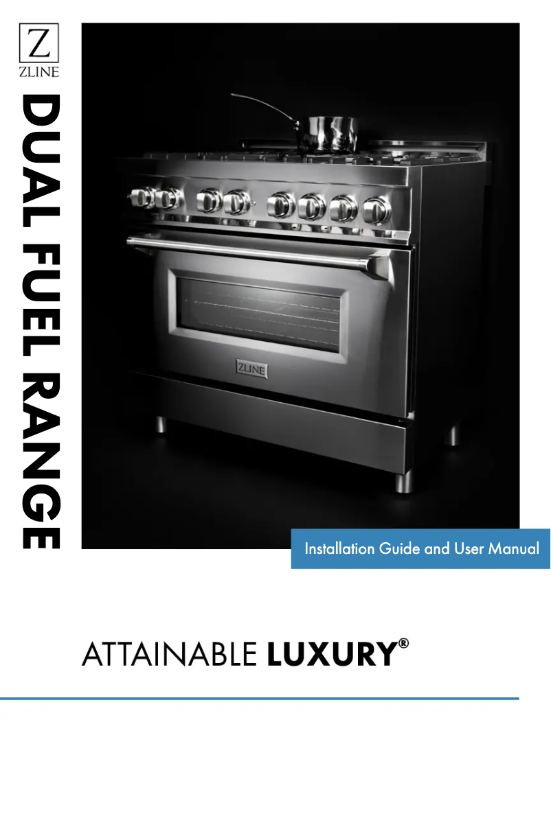 Page n°1 - Guide d'installation ZLine RA-RG-48