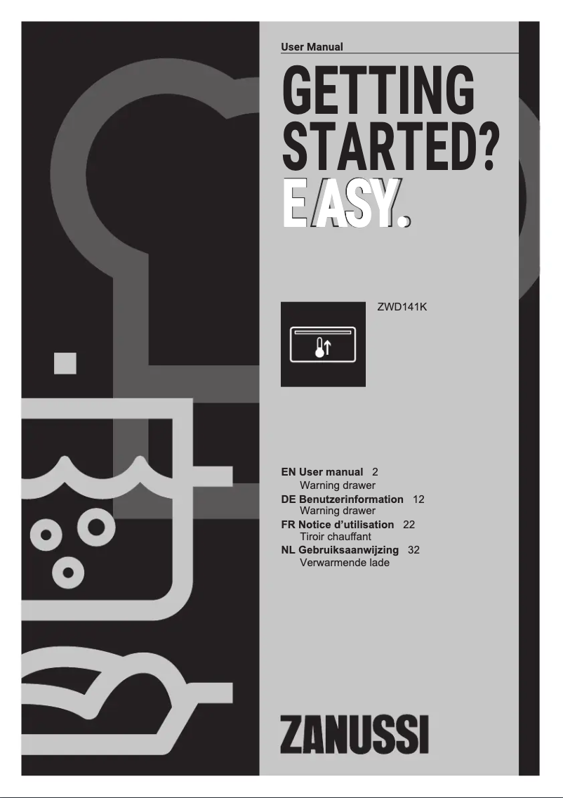 Image de la première page du manuel de l'appareil ZWD141K