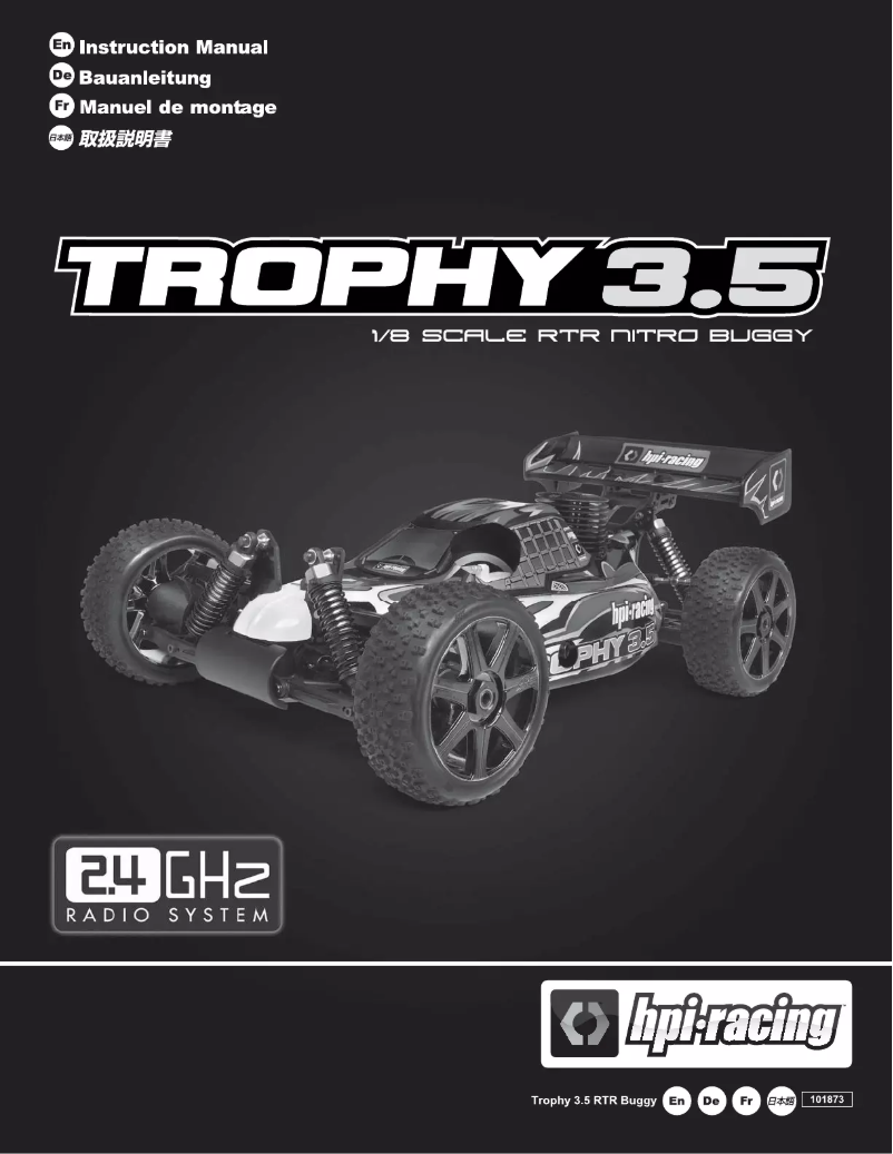 Image de la première page du manuel de l'appareil TROPHY 3.5 BUGGY