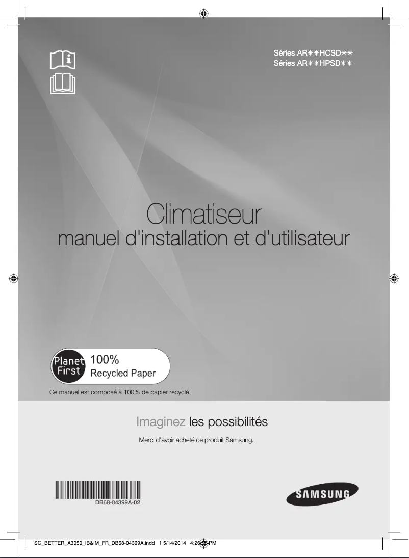 Image de la première page du manuel de l'appareil AR24HCSDDWKNSG