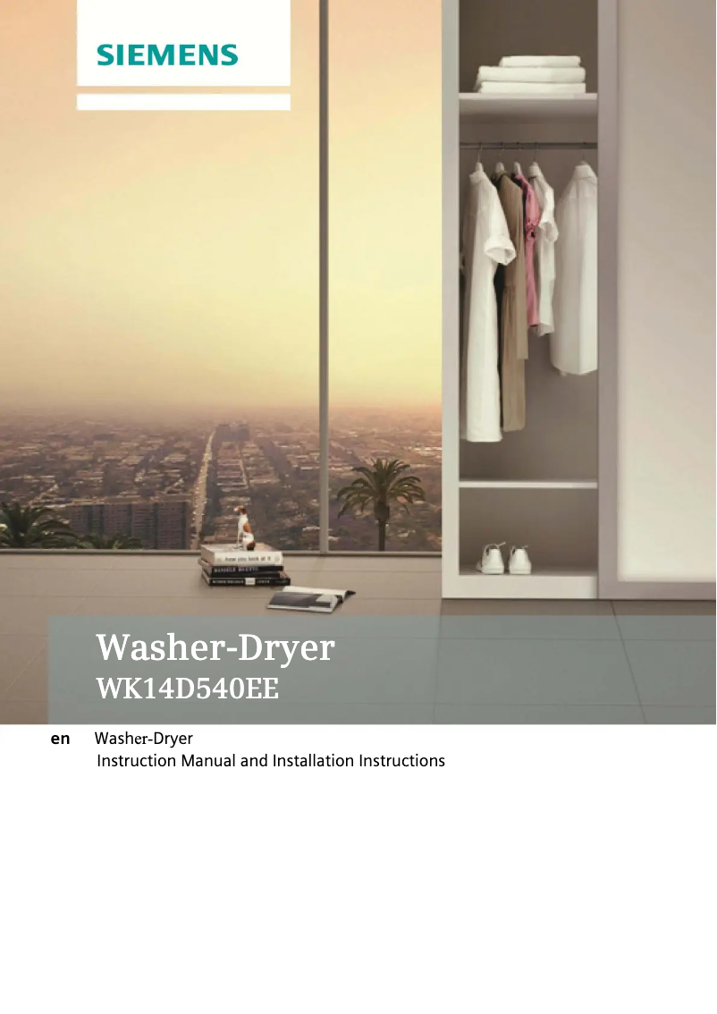 Image de la première page du manuel de l'appareil WK14D540EE