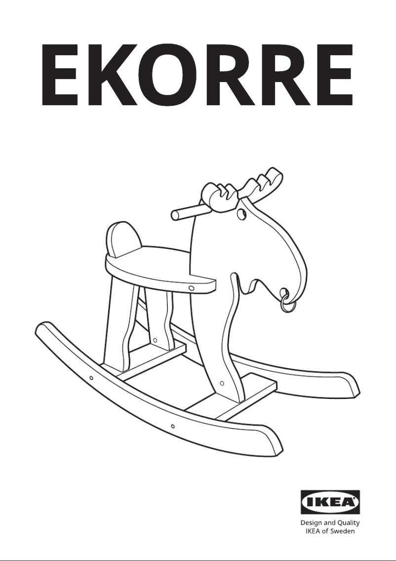 Page 1 de la notice Manuel utilisateur Ikea EKORRE 301.678.47