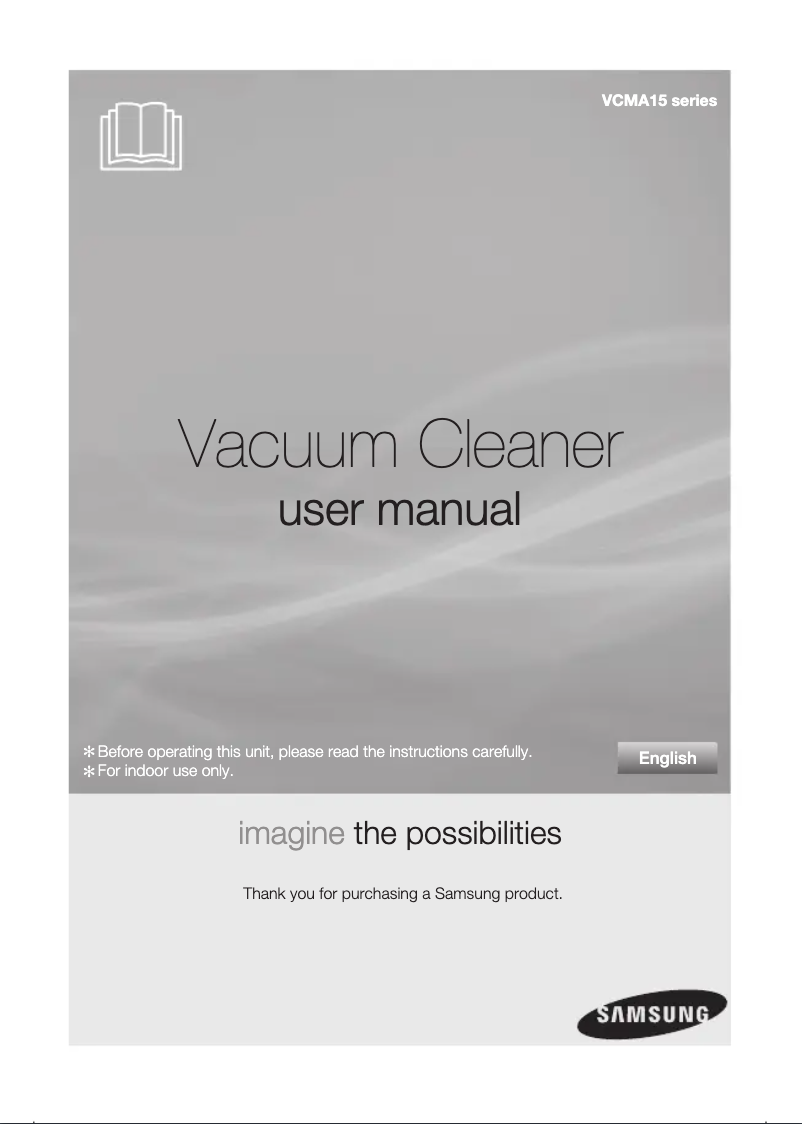 Page n°1 - Manuel utilisateur Samsung VCMA15QS