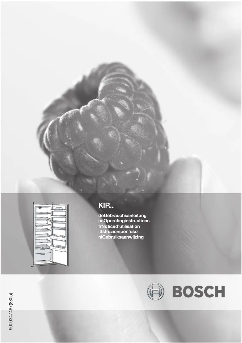 Page n°1 - Manuel utilisateur Bosch KIR38A55GB