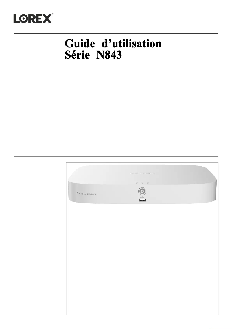Página 1 del manual Manual de usuario Lorex YN843A82-8AB4-E